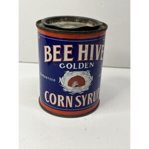 Vintage Bee Hive Golden Corn Syrup Can 4” Tall